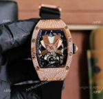 Swiss Grade Richard Mille RM 71-01 Talisman 34 mm Watch Iced Out Rose Gold Case